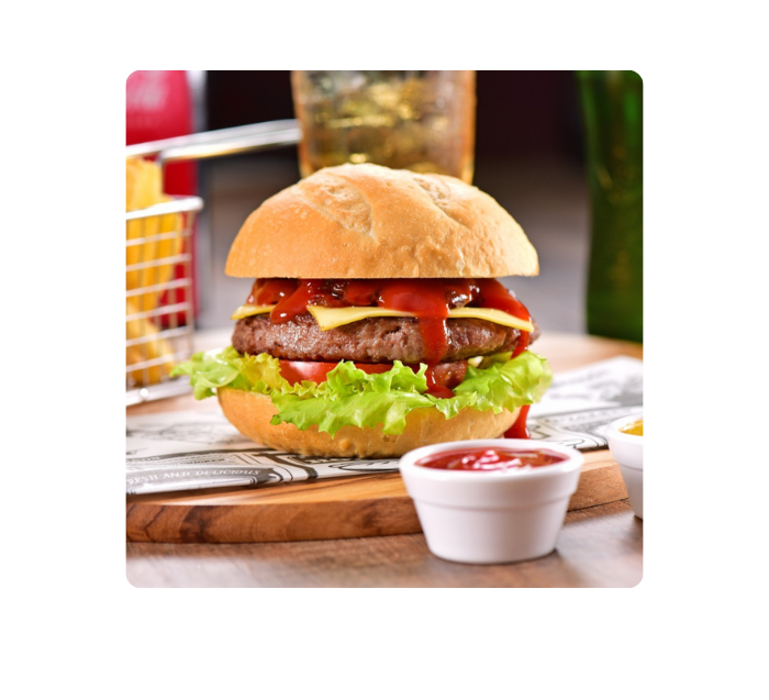 Hambúrguer retrô da Picnic American Burger